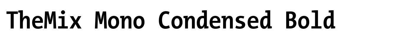TheMix Mono Condensed Bold image